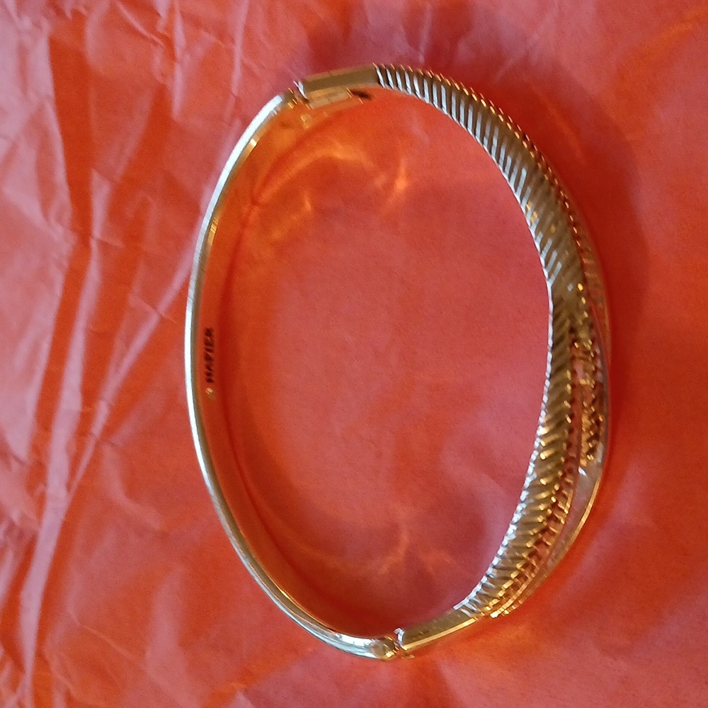 Napier Silver Tone Cuff Bracelet - Picture 3 of 8